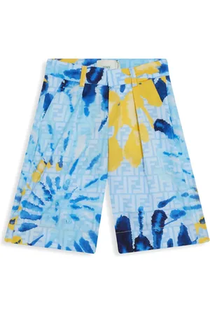Fendi Tie-dye print cotton shorts