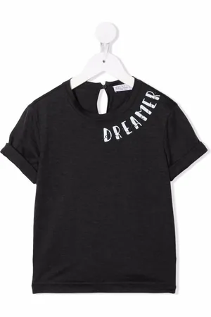 Brunello Cucinelli Slogan-print cotton T-shirt