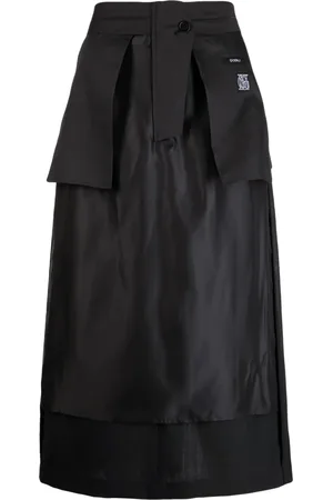 GOEN.J Inside-out midi skirt
