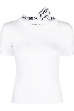 Y / PROJECT Logo-jacquard triple-collar T-shirt