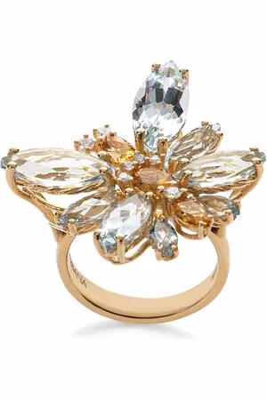 Dolce & Gabbana 18kt yellow Spring diamond ring