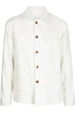 LARDINI Buttoned cotton shirt jacket
