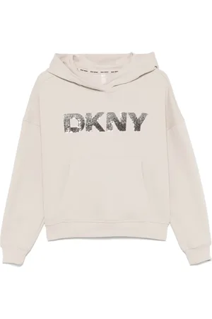 DKNY Sequin-logo hoodie