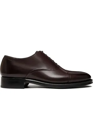 Bally Scribe Un Oxford in Deep Burgundy Leather wide foot morphology