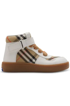Burberry Checkered high-top sneakers
