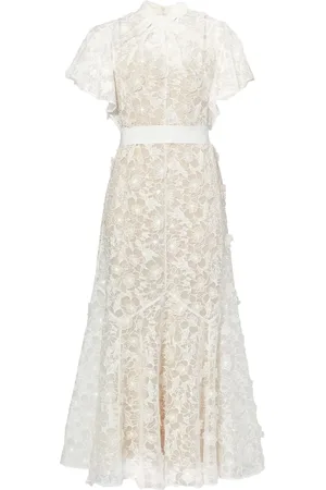 Erdem Celestina cutwork-organza dress