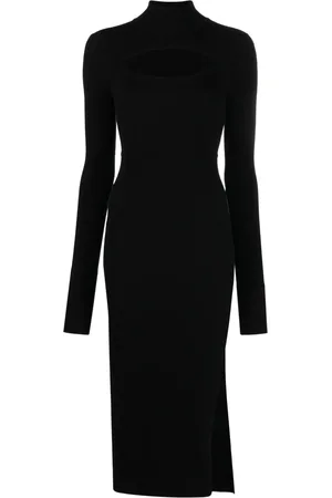 Roberto Cavalli Cut-out ribbed midi dress