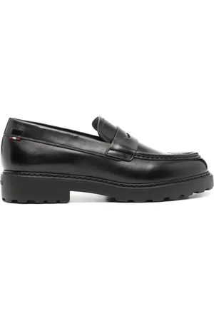 Bally Logo-debossed leather loafers
