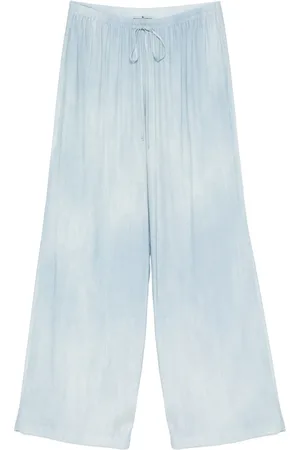 ERMANNO SCERVINO Denim-print trousers