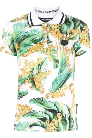 Philipp Plein Floral-print polo shirt
