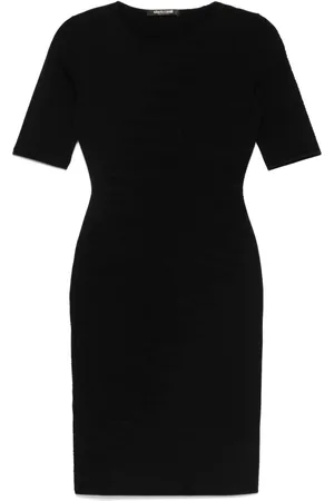 Roberto Cavalli Openwork-areas mini dress