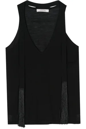 Dorothee Schumacher Fringe-detail knitted top