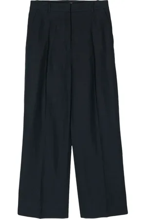 N.PEAL Florence linen palazzo pants