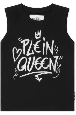 Philipp Plein Grafitti-print crystal-embellished T-shirt