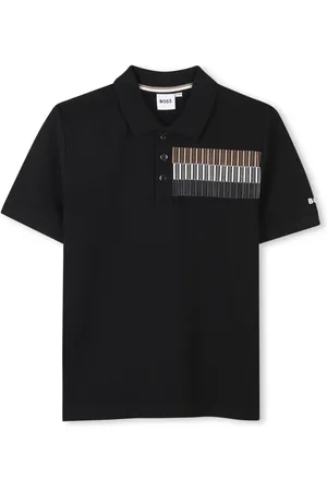 HUGO BOSS Logo-print short-sleeve polo shirt