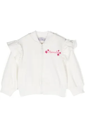 MONNALISA X Disney logo-embroidered sweatshirt