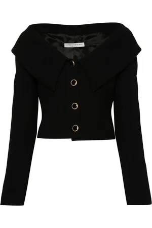 Alessandra Rich Off-shoulder wool blazer