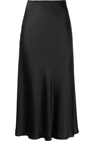 Maison Margiela Bias-cut satin midi skirt