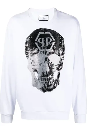 Philipp Plein Skull logo-print crew-neck sweatshirt