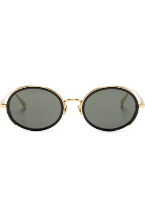 Linda Farrow Finn round-frame sunglasses