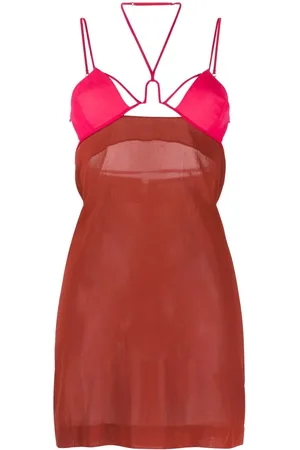 Nensi Dojaka Underwire strappy mini dress
