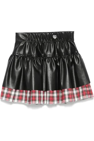 MONNALISA Faux-leather skirt