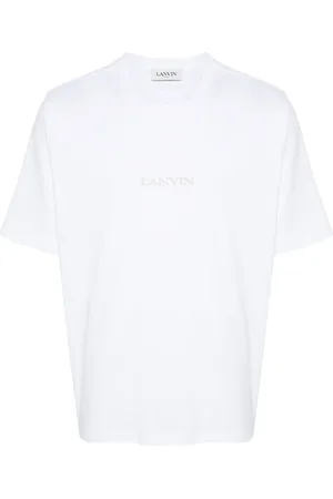 Lanvin Logo-embroidered cotton T-shirt