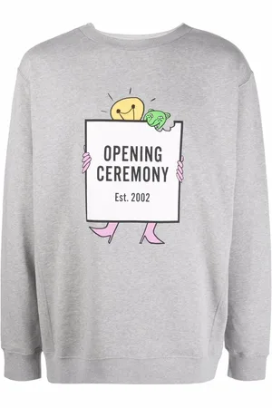 Opening Ceremony Lightbulb box-logo print hoodie