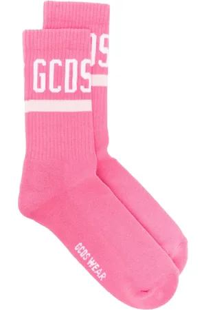 GCDS Logo-intarsia socks