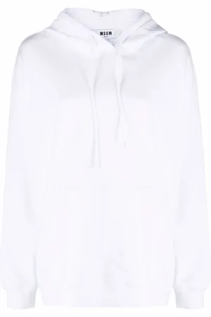 Msgm Logo-print cotton hoodie