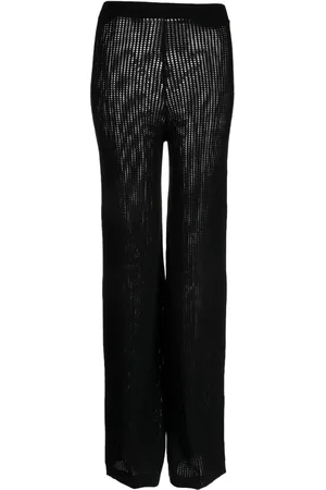 Cynthia Rowley High-waist knitted trousers