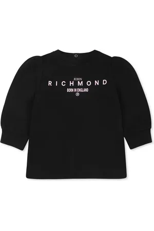 John Richmond Logo-print long-sleeve dress