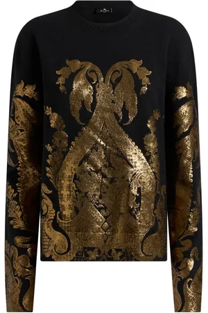 Etro Metallic-print jumper