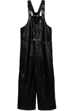 TEAM WANG design Choices faux leather jumpsuit