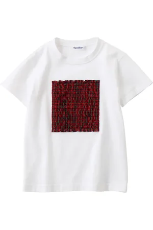 Familiar Appliqu??-detail cotton T-shirt