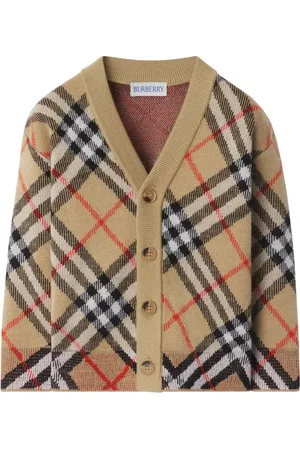 Burberry Check wool cardigan