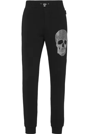 Philipp Plein Rhinestone-embellished Skull joggers