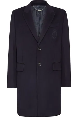 BILLIONAIRE Logo-embroidered coat