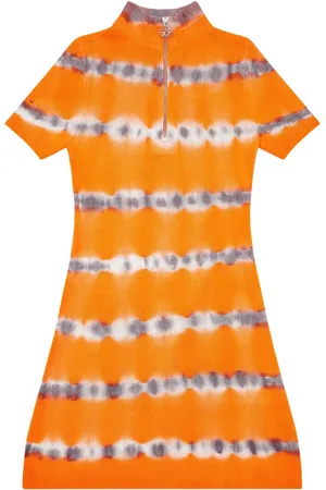 Diesel M-Zafora tie-dye half-zip wool minidress