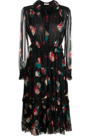 ULLA JOHNSON Reina chiffon midi dress
