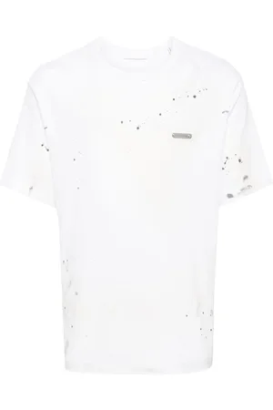 Helmut Lang Paint-splatter cotton T-shirt