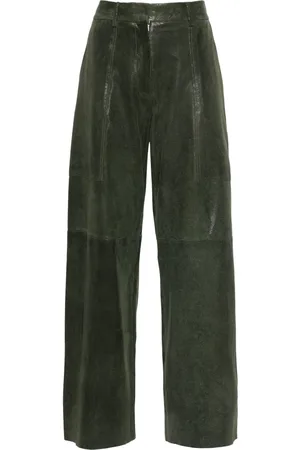 FORTE FORTE Suede straight trousers