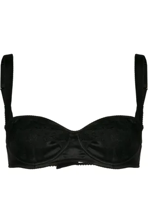 Dolce & Gabbana Lace-detail satin balconette bra