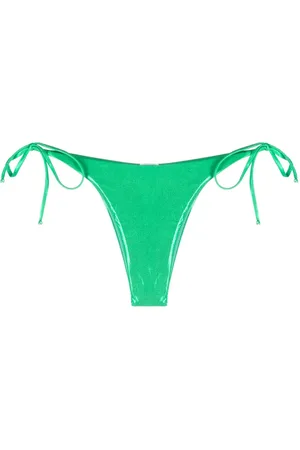 Moschino Logo-patch side-tie bikini bottoms