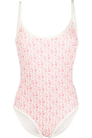 Moncler Logo-print scoop-back swimsuit
