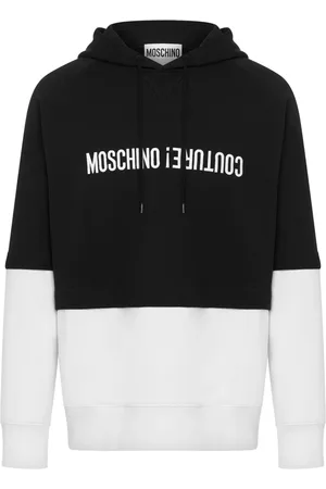Moschino Colour-block cotton hoodie