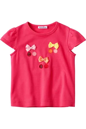 Familiar Bow-appliqu?? cotton T-shirt