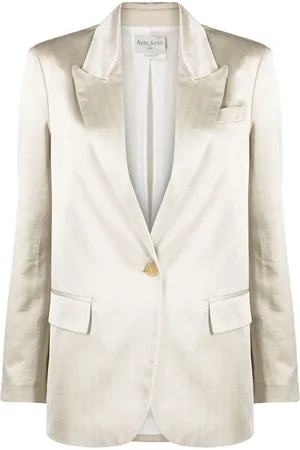 FORTE FORTE Single-breasted satin blazer
