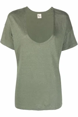 Paula U-neck short-sleeved T-shirt