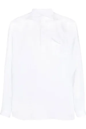 LARDINI Linen long-sleeve shirt